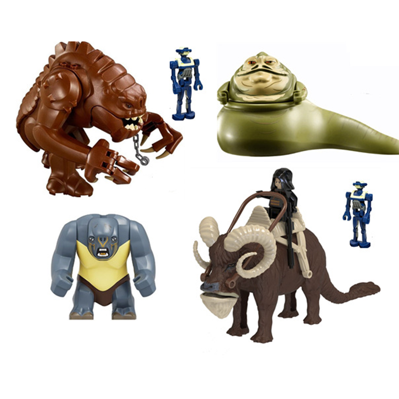 Hot Space star Wars Bantha Jabba Dongdong Beast Blurrg Rancor Dewback Big Bricks Plastic Assemble Collect Building Blocks Kids Toys