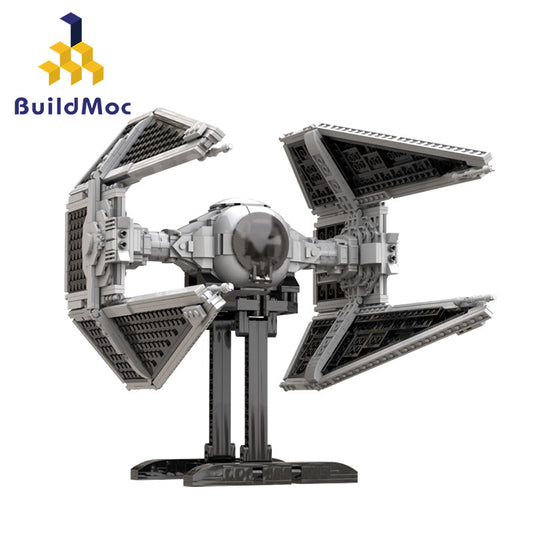 MOC Design Space War series tie interceptor with more modes building blocks toys