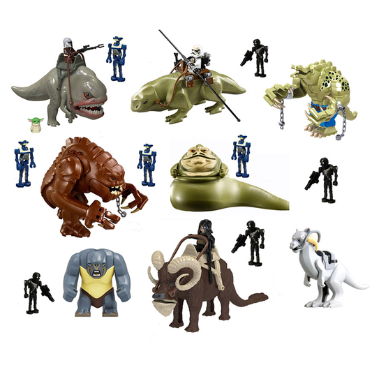 Hot Space star Wars Bantha Jabba Dongdong Beast Blurrg Rancor Dewback Big Bricks Plastic Assemble Collect Building Blocks Kids Toys