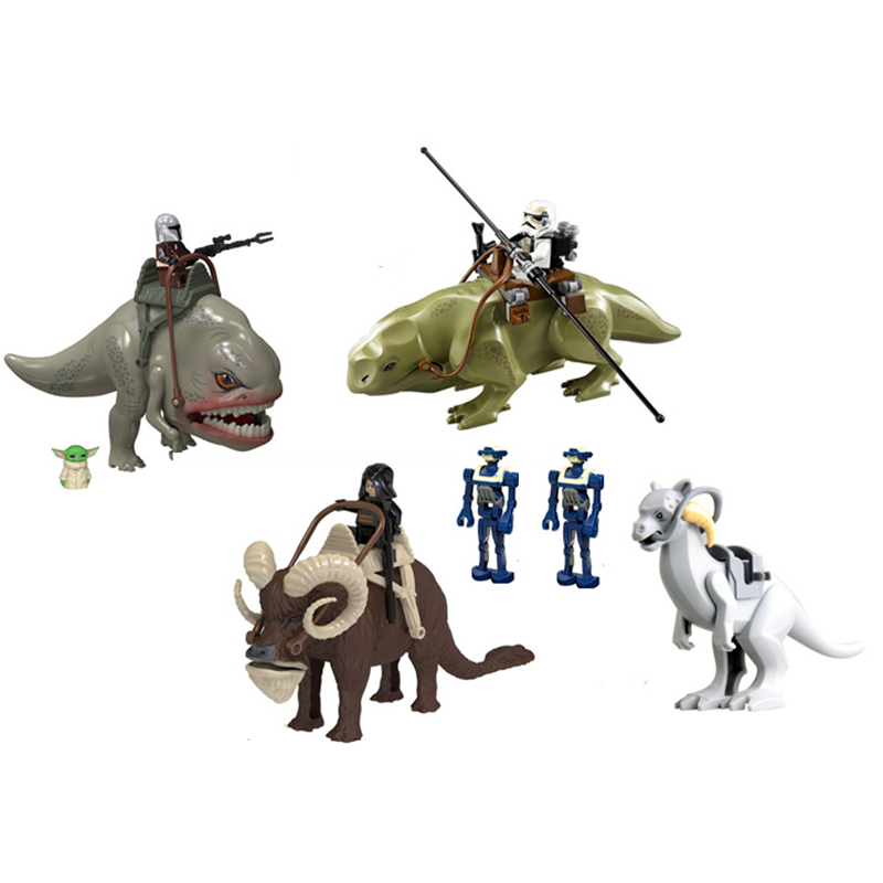 Hot Space star Wars Bantha Jabba Dongdong Beast Blurrg Rancor Dewback Big Bricks Plastic Assemble Collect Building Blocks Kids Toys