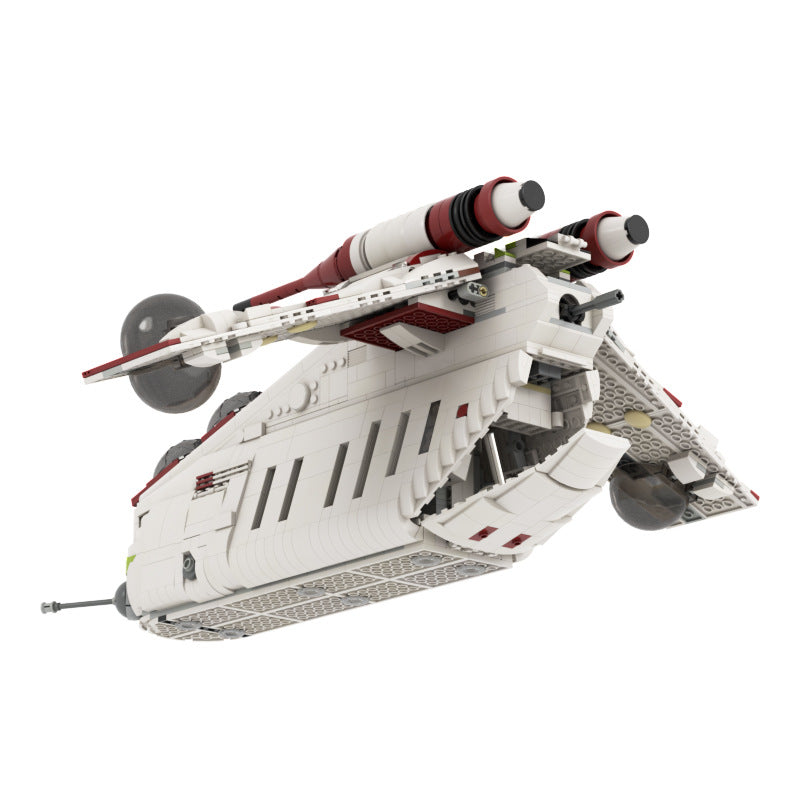 MOC Design Space War series Republic Gunship with more modes building blocks toys