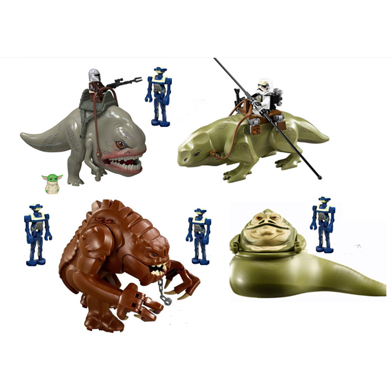 Hot Space star Wars Bantha Jabba Dongdong Beast Blurrg Rancor Dewback Big Bricks Plastic Assemble Collect Building Blocks Kids Toys