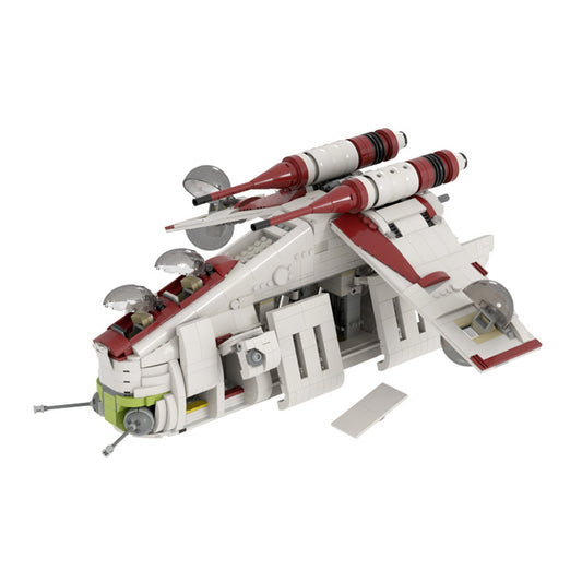 MOC Design Space War series Republic Gunship with more modes building blocks toys