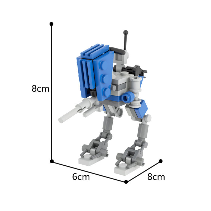 MOC Design Space War series AT RT Walker with more modes building blocks toys