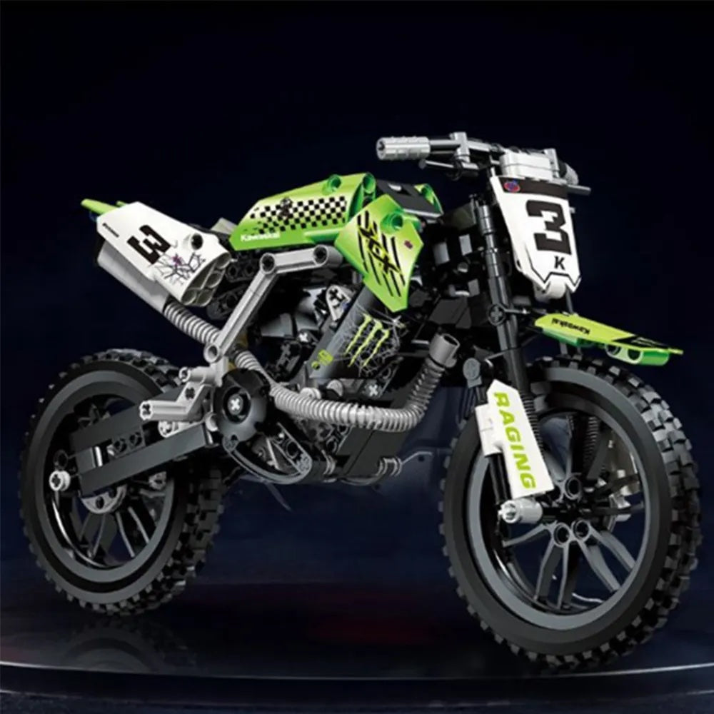 Creative Technology Intelligent Building Blocks Fashionable Racing Motorcycle Kids Toys For Children Gift