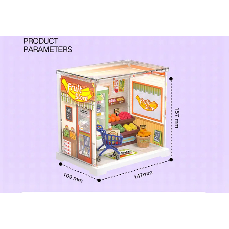 Robotime Rolife Assembled Toys Gift Set DWS01-06 MINI 3D Plastic Puzzle DIY Miniature House