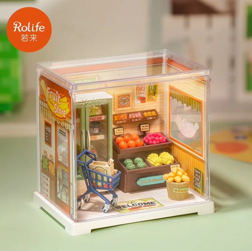 Robotime Rolife Assembled Toys Gift Set DWS01-06 MINI 3D Plastic Puzzle DIY Miniature House