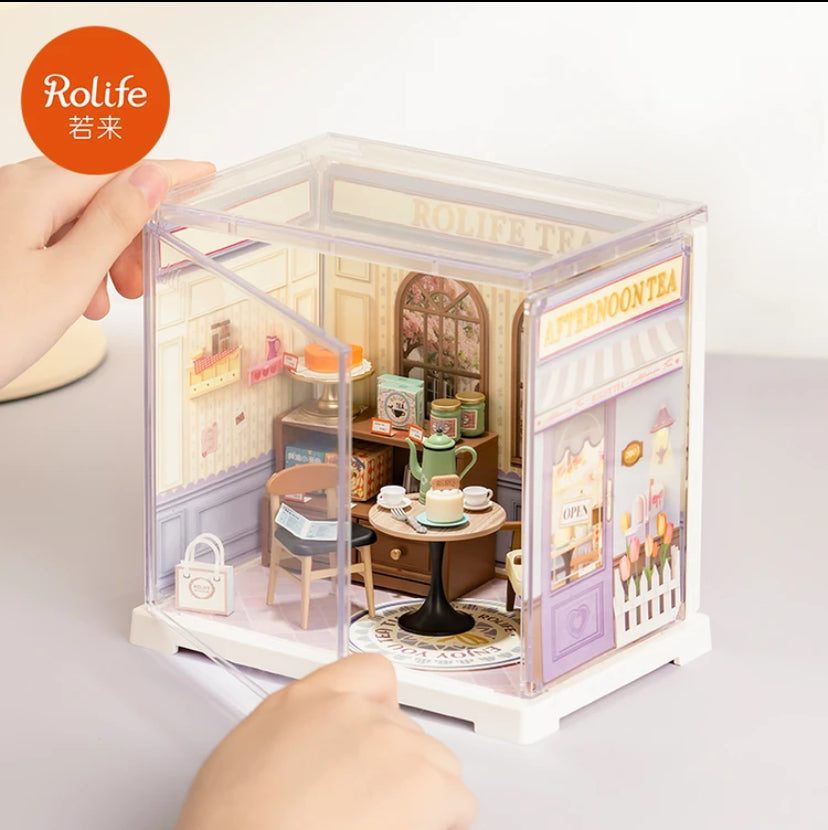 Robotime Rolife Assembled Toys Gift Set DWS01-06 MINI 3D Plastic Puzzle DIY Miniature House