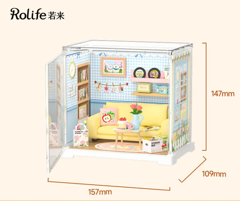 Robotime Rolife Assembled Toys Gift Set DWS01-06 MINI 3D Plastic Puzzle DIY Miniature House