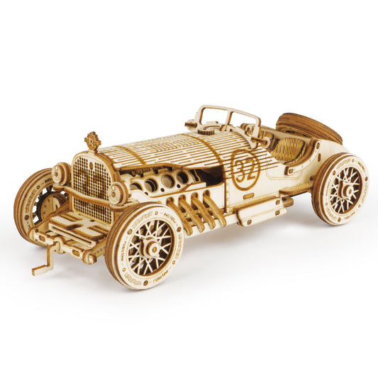 CPC Certificated Robotime Rokr Contact Get Discount DIY Car Model MC401 Wooden 3D Puzzles For Adults