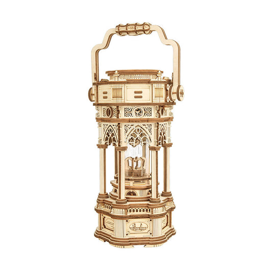 Robotime Rokr AMK61 Music Box Victorian Lantern Model Toys Wooden 3D Puzzles For Adults