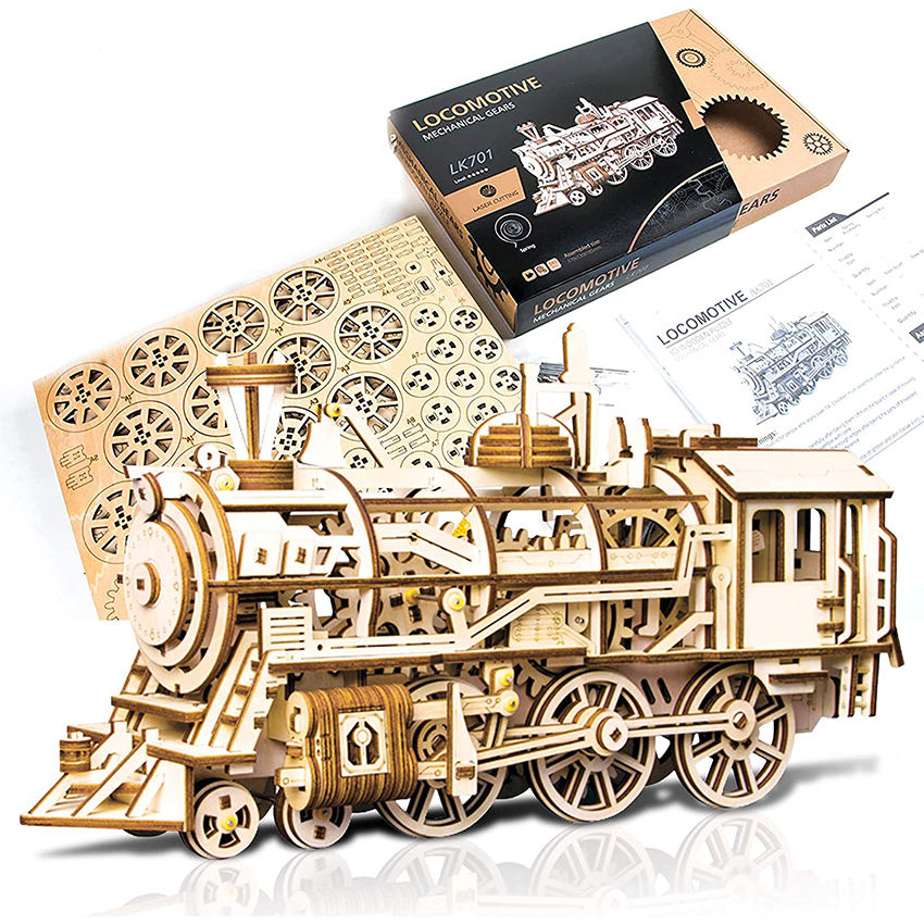 CPC Certificated Robotime Rokr Educational Learning Toys LK701 3D Wooden Mechanical Model Puzzles