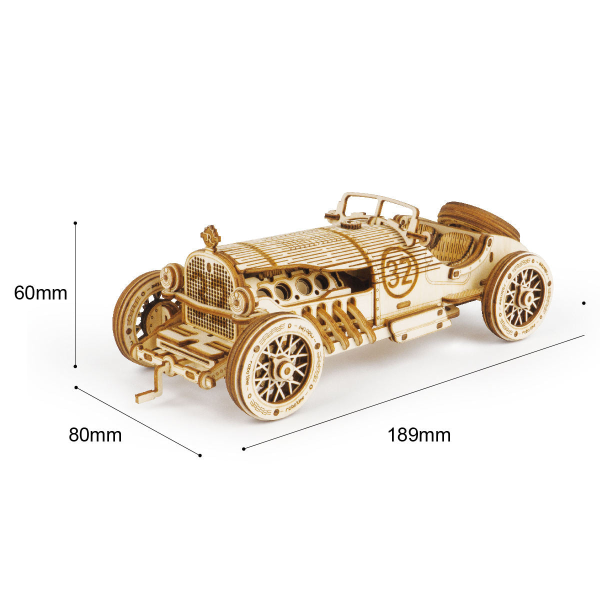 CPC Certificated Robotime Rokr Contact Get Discount DIY Car Model MC401 Wooden 3D Puzzles For Adults