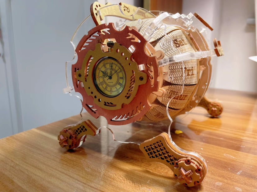 Robotime Rokr Handmade Wood Crafts Home Decor LC801 Time Engine Calendar 3D Wooden Puzzles