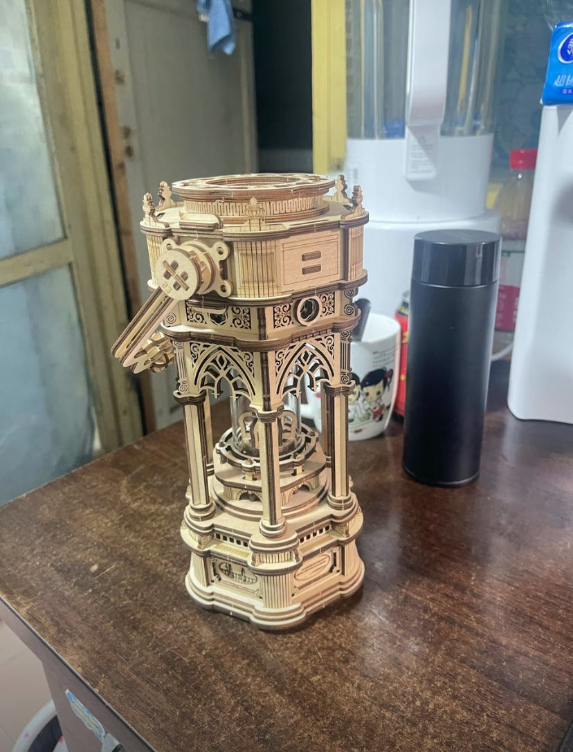 Robotime Rokr AMK61 Music Box Victorian Lantern Model Toys Wooden 3D Puzzles For Adults