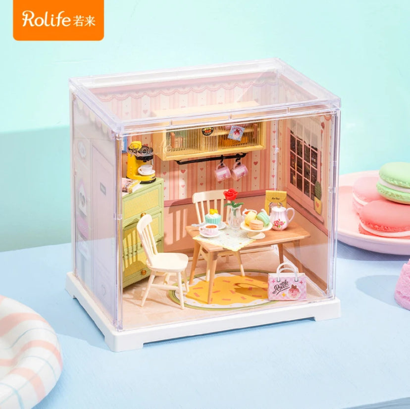 Robotime Rolife Assembled Toys Gift Set DWS01-06 MINI 3D Plastic Puzzle DIY Miniature House